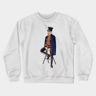 The wooden soldier sitting. Crewneck Sweatshirt